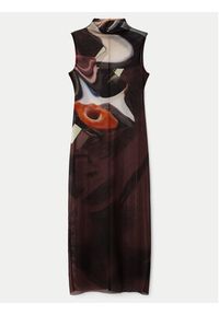 Desigual Sukienka codzienna Lincoln 24WWVK58 Brązowy Slim Fit. Okazja: na co dzień. Kolor: brązowy. Materiał: syntetyk. Typ sukienki: proste. Styl: casual