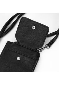 Wittchen - Damski portfel z etui na telefon czarny. Kolor: czarny. Materiał: skóra ekologiczna #4
