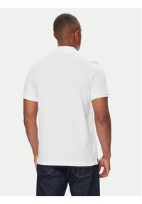 Moose Knuckles Polo Everett M34MT712 Biały Slim Fit. Typ kołnierza: polo. Kolor: biały. Materiał: bawełna