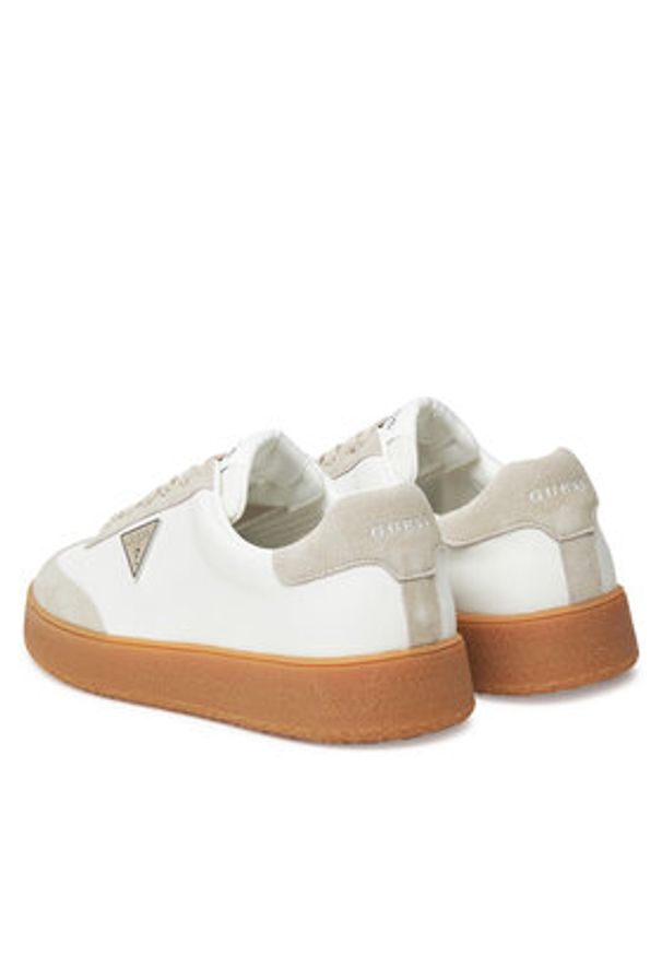 Guess Sneakersy FMTWIM LEA12 Biały. Kolor: biały. Materiał: skóra