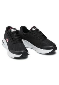 skechers - Skechers Sneakersy Arch Fit 232040/BKRD Czarny. Kolor: czarny. Materiał: materiał #9