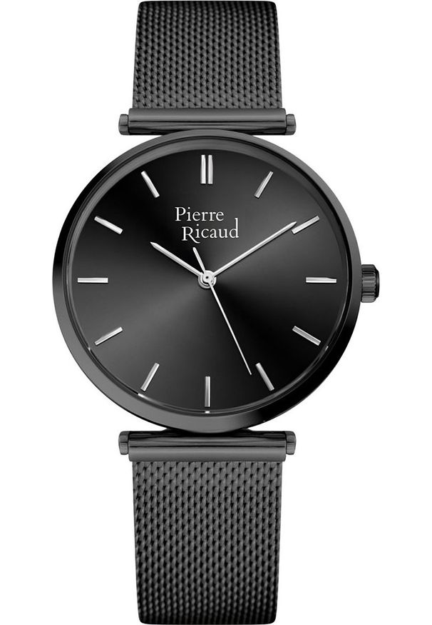 Zegarek damski Pierre Ricaud P22096.B114Q czarny. Kolor: czarny