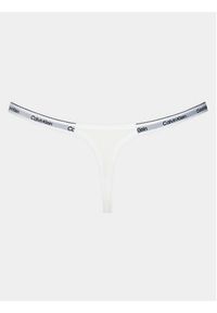 Calvin Klein Underwear Stringi 000QD5157E Biały. Kolor: biały. Materiał: bawełna