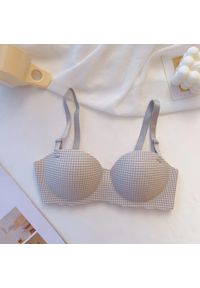 Intica - Biustonosz balkonetka miękki do codziennych stylizacji Kenda. Kolor: szary. Materiał: materiał #1