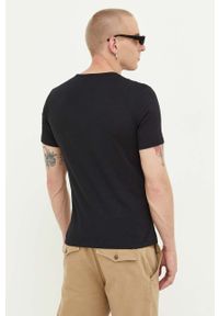 Hugo - HUGO t-shirt bawełniany 3-pack kolor czarny z nadrukiem. Kolor: czarny. Materiał: bawełna. Długość rękawa: krótki rękaw. Długość: krótkie. Wzór: nadruk #2