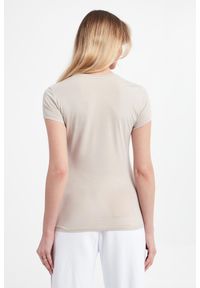 Armani Exchange - T-shirt damski ARMANI ECHANGE. Materiał: bawełna. Wzór: nadruk