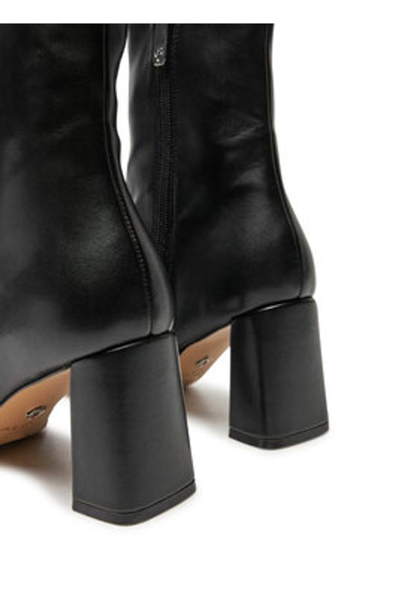 Aldo Botki Bun 13847650 Czarny. Kolor: czarny. Materiał: skóra