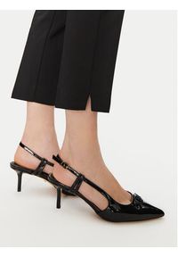 Marella Chinosy Miele 2513131021 Czarny Slim Fit. Kolor: czarny. Materiał: syntetyk, bawełna