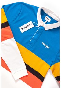 Wrangler - WRANGLER POLO LS RUGBY POLO DEEP WATER W7B73GSDF. Typ kołnierza: polo. Kolor: czerwony. Długość rękawa: długi rękaw #8