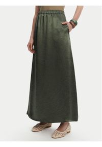 Max Mara Spódnica trapezowa Nuevo 2516101028 Zielony Regular Fit. Kolor: zielony. Materiał: satyna