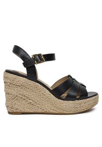 Lauren Ralph Lauren - LAUREN RALPH LAUREN Espadryle Soffia 802953961002 Czarny. Kolor: czarny. Materiał: skóra #1