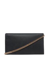 TOMMY HILFIGER - Tommy Hilfiger Torebka Th Her Flap W/Chain AW0AW17403 Czarny. Kolor: czarny. Materiał: skórzane #4