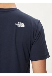 The North Face T-Shirt Woodcut Dome NF0A87NX Granatowy Regular Fit. Kolor: niebieski. Materiał: bawełna #5