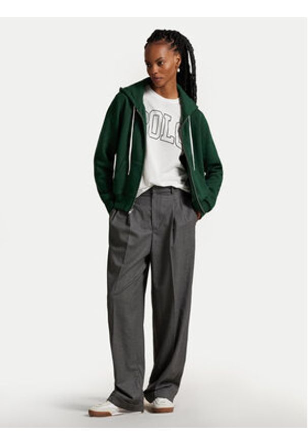 Polo Ralph Lauren Bluza 211971699006 Zielony Relaxed Fit. Typ kołnierza: polo. Kolor: zielony. Materiał: bawełna