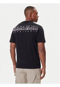 Napapijri T-Shirt S-Fanes NP0A88SE Czarny Regular Fit. Kolor: czarny. Materiał: bawełna #5