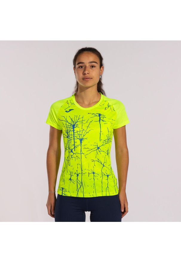 Koszulka do biegania damska Joma Elite IX. Kolor: żółty. Sport: bieganie