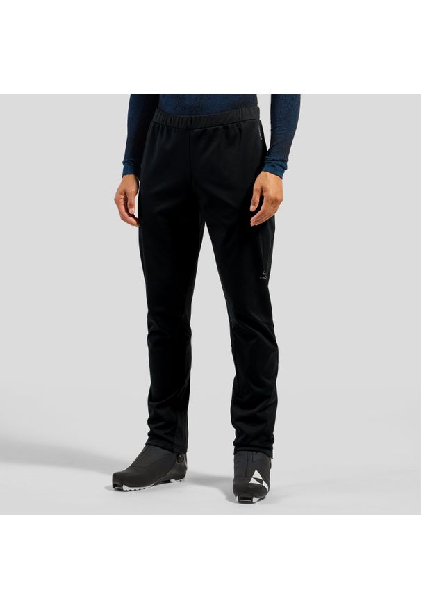 Odlo - Spodnie na narty biegowe męskie ODLO Brensholmen. Kolor: szary, czarny, wielokolorowy. Sezon: zima. Sport: narciarstwo