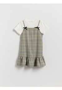 Reserved - Sukienka z T-shirtem - wielobarwny. Materiał: dzianina #1