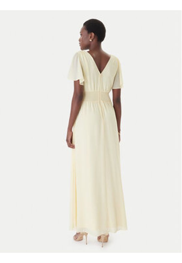 Morgan Sukienka wieczorowa 261-RLUCY Żółty Regular Fit. Kolor: żółty. Materiał: syntetyk. Styl: wizytowy