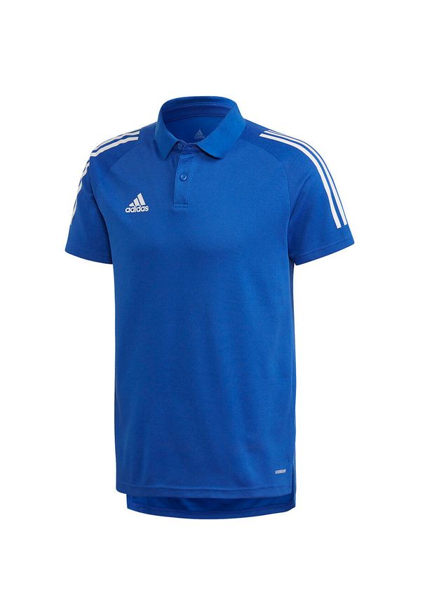 Adidas - Koszulka polo piłkarska męska adidas Condivo 20 Polo. Typ kołnierza: polo. Kolor: niebieski, biały, wielokolorowy. Sport: piłka nożna