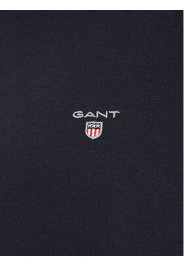 GANT - Gant Bluza Original Shield 2014016 Granatowy Regular Fit. Kolor: niebieski. Materiał: bawełna