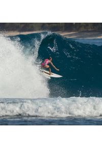 OLAIAN - Kostium kąpielowy jednoczęściowy surfingowy damski Olaian Carla Longi. Kolor: fioletowy. Materiał: materiał, poliester, elastan