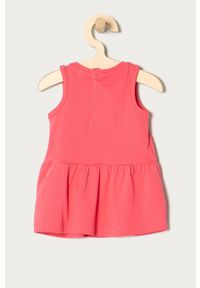 Guess - Sukienka dziecięca 62-96 cm. Kolor: różowy. Materiał: bawełna, dzianina. Wzór: nadruk. Typ sukienki: rozkloszowane #2