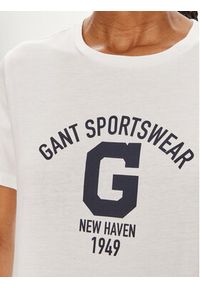 GANT - Gant T-Shirt Logo 4200849 Biały Regular Fit. Kolor: biały. Materiał: bawełna #2