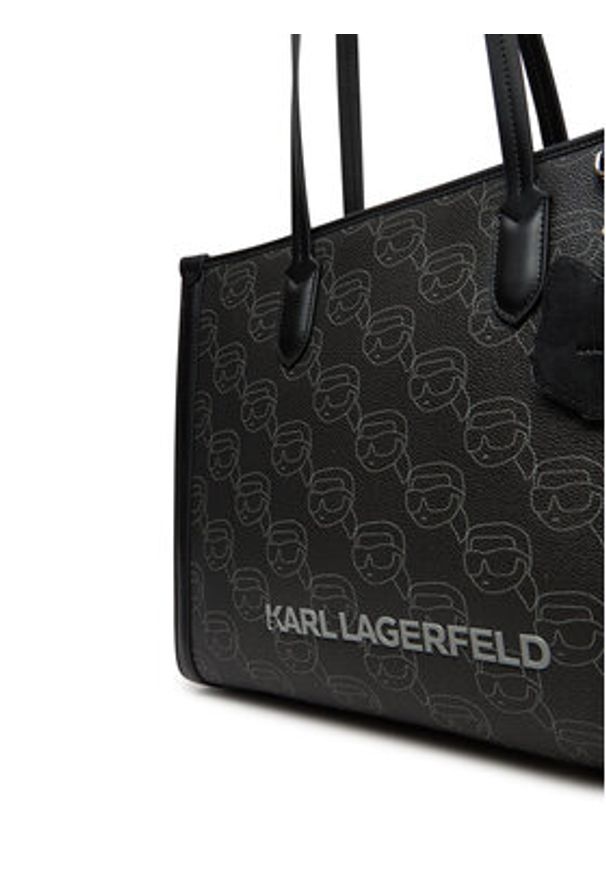 Karl Lagerfeld - KARL LAGERFELD Torebka A2W30190 Czarny. Kolor: czarny. Materiał: skórzane