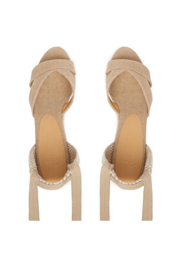 Castañer Espadryle Cecilia C/6/292 25632 Beżowy. Kolor: beżowy. Materiał: materiał