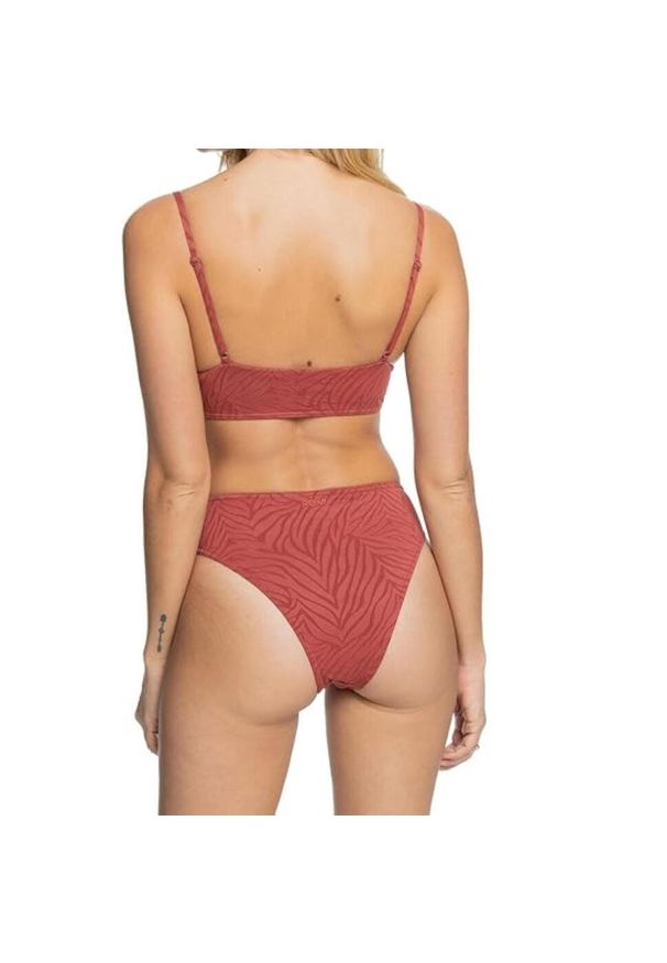 Strój kąpielowy damski Roxy Wild Babe. Kolor: czerwony. Materiał: nylon, elastan