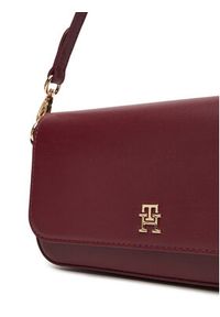 TOMMY HILFIGER - Tommy Hilfiger Torebka Th Icon Conv AW0AW17677 Bordowy. Kolor: czerwony. Materiał: skórzane #3