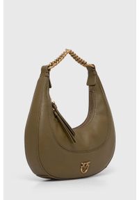 Pinko torebka skórzana kolor brązowy. Kolor: brązowy. Materiał: skórzane #7