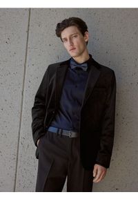 Reserved - Marynarka slim fit - czarny. Kolor: czarny. Materiał: tkanina #1