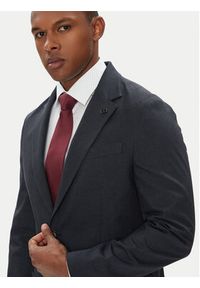TOMMY HILFIGER - Tommy Hilfiger Marynarka MW0MW39743 Granatowy Slim Fit. Kolor: niebieski. Materiał: bawełna #4