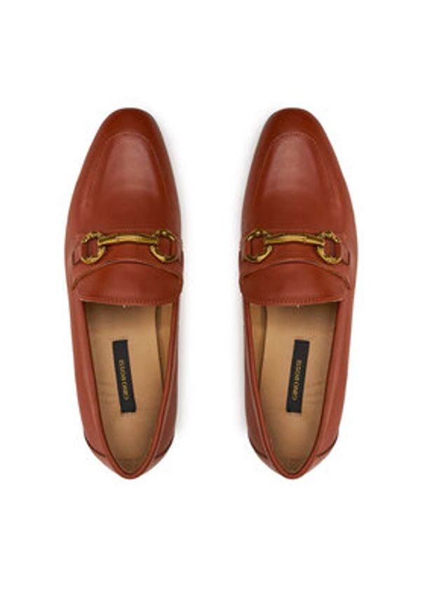 Gino Rossi Loafersy 81200 Czerwony. Kolor: czerwony. Materiał: skóra