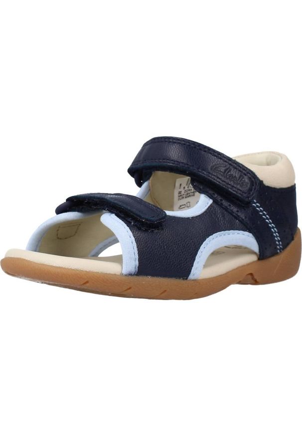 Clarks - Sandały CLARKS ZORA SPIRIT T Niebieski. Kolor: niebieski. Materiał: skóra