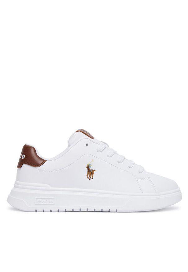 Polo Ralph Lauren Sneakersy RL03844102 Biały. Kolor: biały. Materiał: skóra