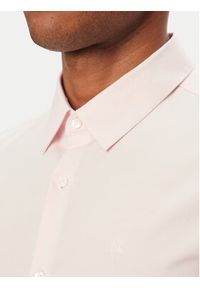Calvin Klein Koszula LV04LB145G Różowy jasny Slim Fit. Kolor: różowy. Materiał: bawełna #5