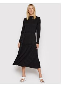 Rinascimento Sukienka dzianinowa CFM0010543003 Czarny Relaxed Fit. Kolor: czarny. Materiał: syntetyk #4
