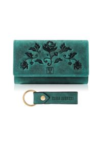 Zestaw prezentowy ZUP-95 skórzany PAOLO PERUZZI zielony. Kolor: zielony. Materiał: skóra #1