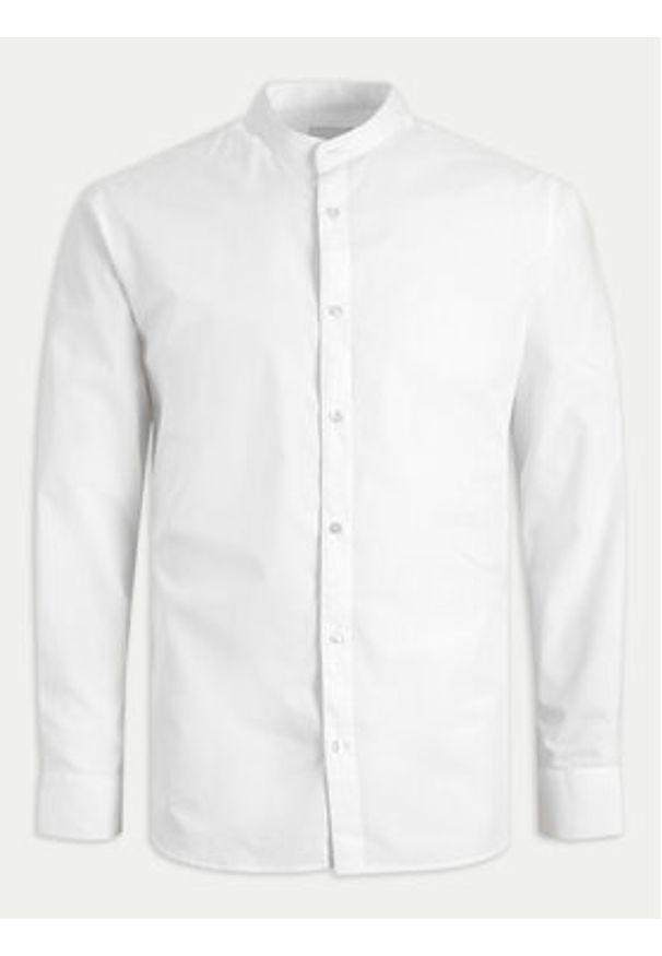 Jack & Jones Koszula Joe 12205921 Biały Slim Fit. Kolor: biały. Materiał: syntetyk, bawełna