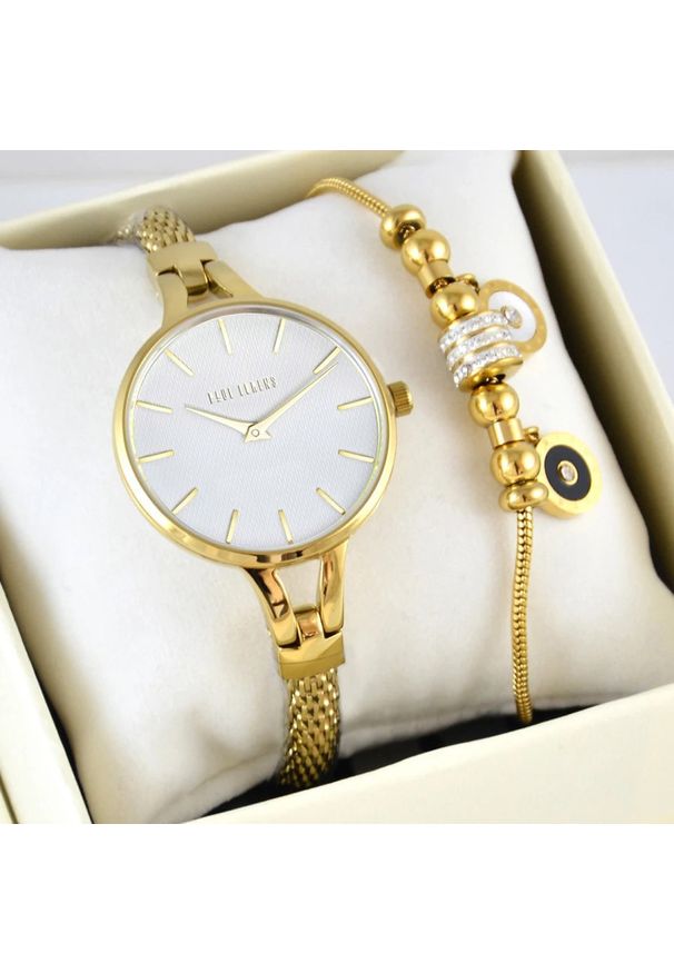 Zegarek Paul Lorens Zestaw damski zegarek SEKATA-12878B-3D1 + bransoletka