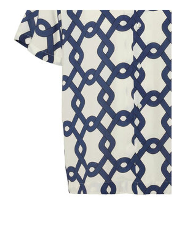 Selected Homme Koszula 16088360 Granatowy Relaxed Fit. Kolor: niebieski. Materiał: wiskoza