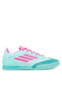 Adidas - adidas Buty do piłki nożnej F50 Messi Freestyle Indoor JH8831 Turkusowy. Kolor: turkusowy. Materiał: materiał