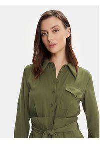 MAX&Co. Sukienka koszulowa Armilla 2416221032200 Zielony Regular Fit. Kolor: zielony. Materiał: wiskoza. Typ sukienki: koszulowe #4