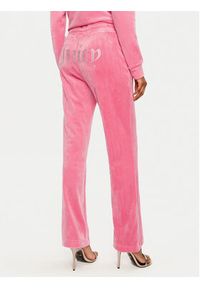 Juicy Couture Spodnie dresowe Tina JCAPW045 Różowy Regular Fit. Kolor: różowy. Materiał: syntetyk