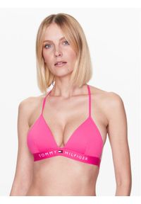 TOMMY HILFIGER - Tommy Hilfiger Góra od bikini UW0UW04109 Różowy. Kolor: różowy. Materiał: syntetyk #1