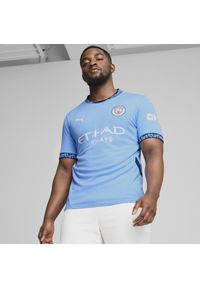 Koszulka piłkarska Puma Manchester City domowa sezon 24/25. Materiał: materiał. Sport: piłka nożna
