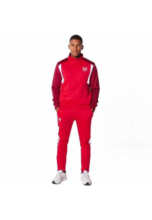 ARSENAL - Dres piłkarski dla dorosłych Arsenal 23/24. Kolor: czerwony. Materiał: dresówka. Sport: piłka nożna
